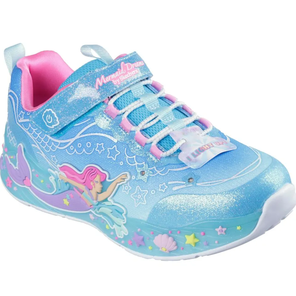Skechers S-Lights: Mermaid Dreams schoenen junior blue multi