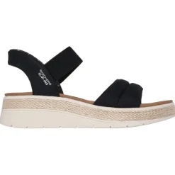 New Skechers Slip-ins: BOBS Sun Ray sandalen dames black