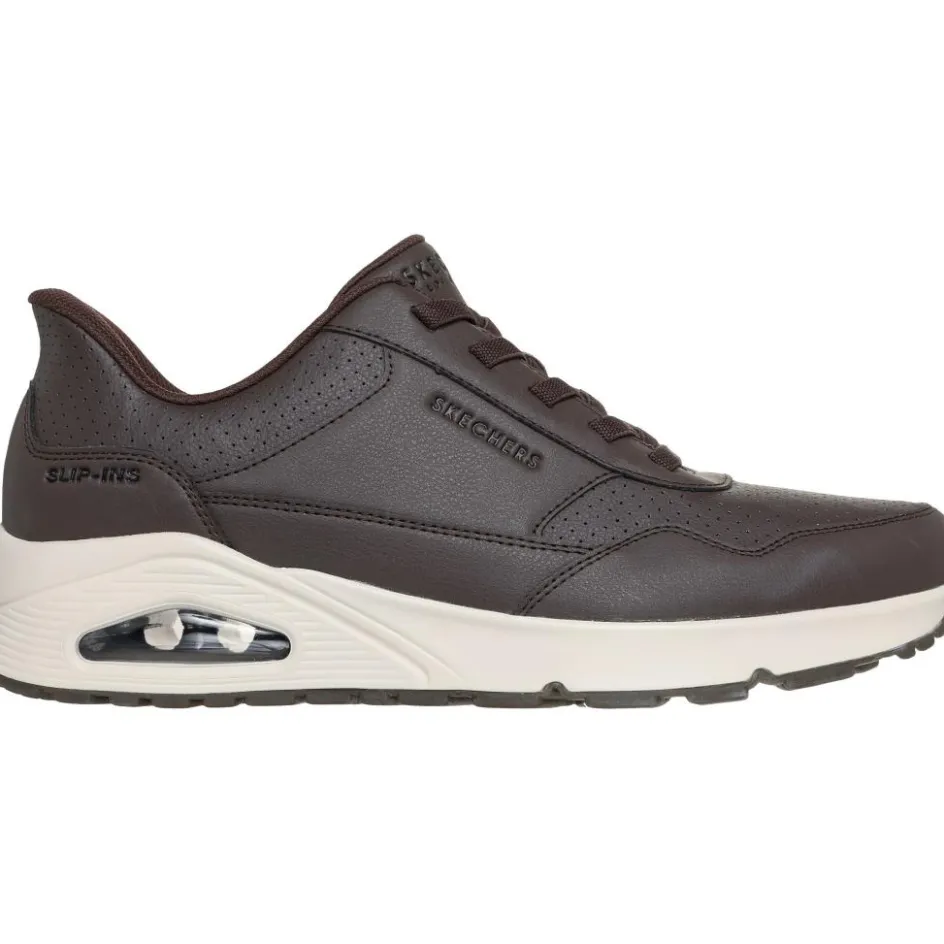 Outlet Skechers Slip-ins: UNO - Banksia Luxe schoenen heren chocolate