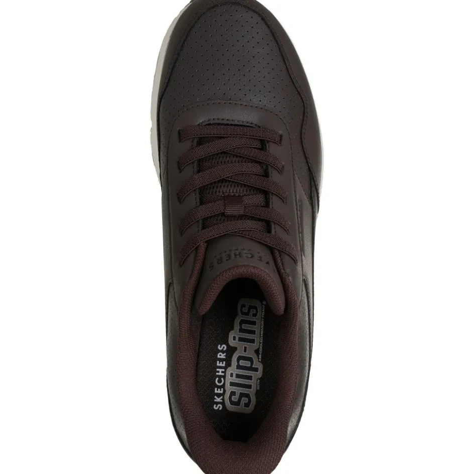 Outlet Skechers Slip-ins: UNO - Banksia Luxe schoenen heren chocolate