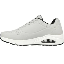 New Skechers Uno - Stand On Air schoenen heren light grey black