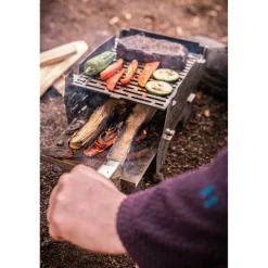 Discount SKOTTI Mini Grill houtskoolbarbecue silver