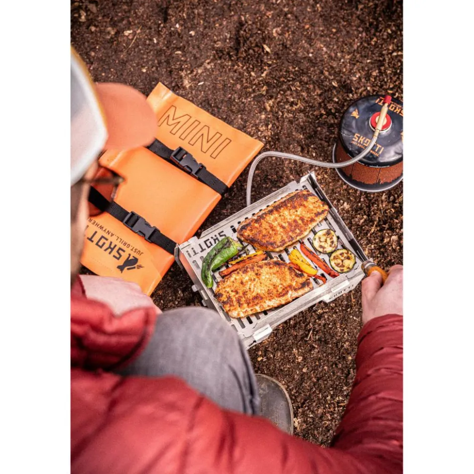 Discount SKOTTI Mini Grill houtskoolbarbecue silver