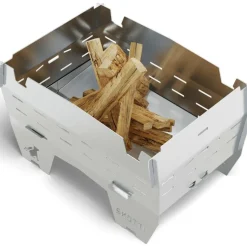 Discount SKOTTI Mini Grill houtskoolbarbecue silver