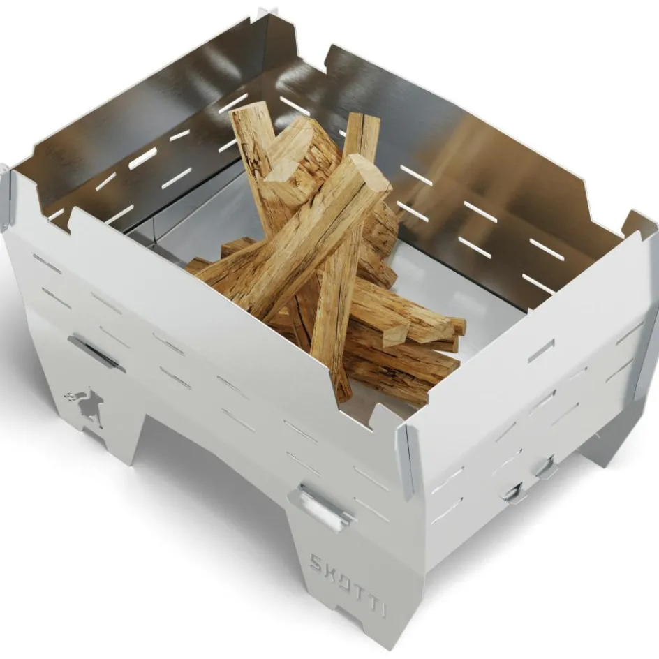 Discount SKOTTI Mini Grill houtskoolbarbecue silver