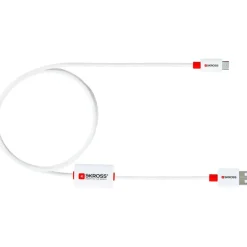 SKROSS BUZZ Alarm Cable Micro USB kabel wit