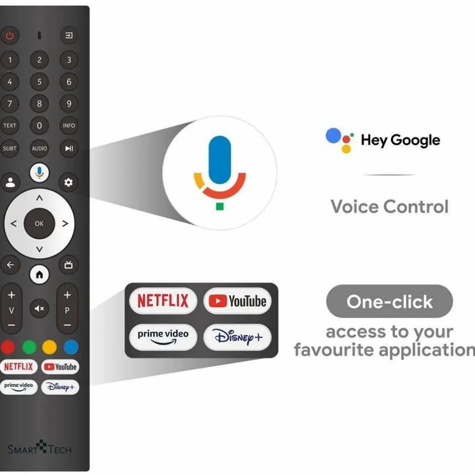 SmartTech 24HG01VC 24" LED Google smart televisie 12V