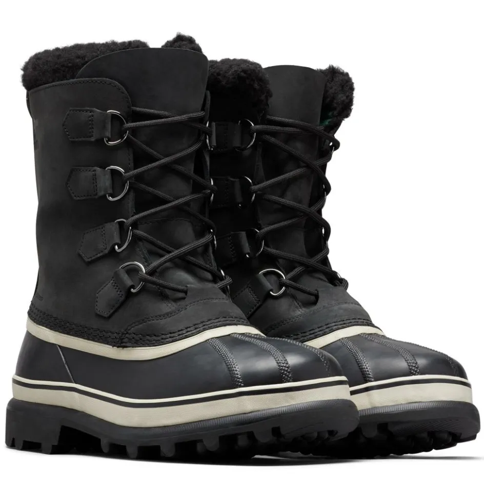 Outlet Sorel Caribou snowboots heren black dark stone