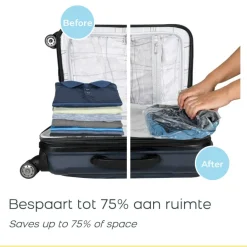Space Buddy  Vacuüm opbergzakken reisset 4-delig