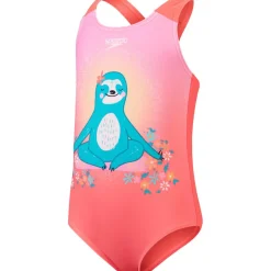 Best Speedo Digital Printed badpak junior coral pink