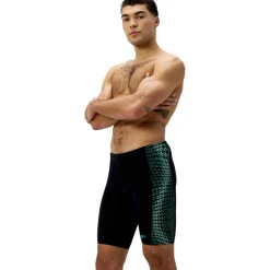 Speedo Endurance+ MAX Tech Panel Jammer zwemboxer heren black turquoise