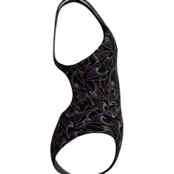 Speedo Hyperboom Medalist Allover Print badpak junior black peach