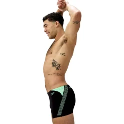 Speedo Hyperboom Splice zwemboxer heren black green