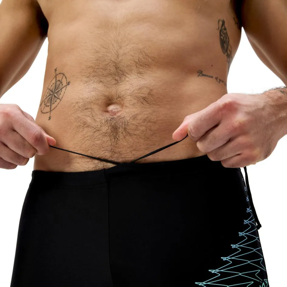 Speedo Medley Logo zwemboxer heren black green