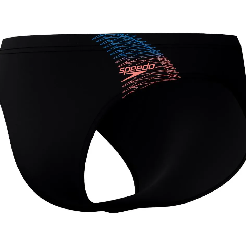 Hot Speedo Medley Logo zwemboxer heren black orange