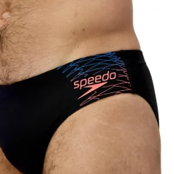 Hot Speedo Medley Logo zwemboxer heren black orange
