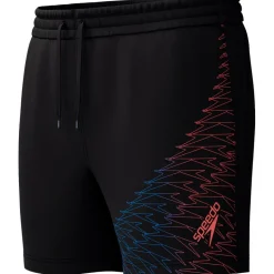 Online Speedo Medley Logo zwembroek heren black neon coral