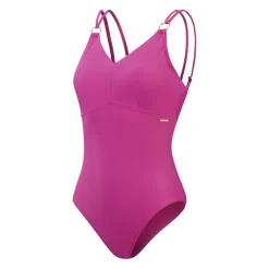 Speedo Shaping Strappy badpak dames berry