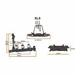 Spinder SL3 fietsendrager
