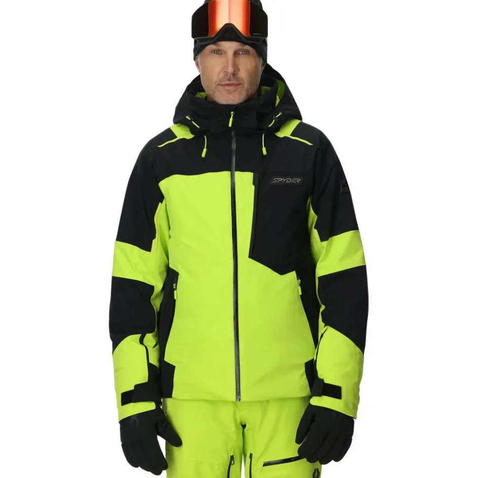 Clearance Spyder Leader winterjas heren lime
