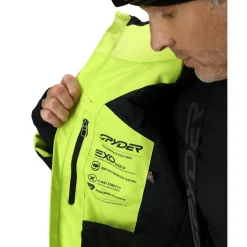 Clearance Spyder Leader winterjas heren lime