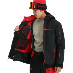Spyder Titan winterjas heren black volcano