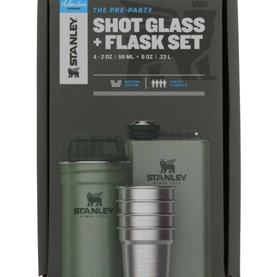Stanley PMI Adventure Shotglass Classic drinkfles set hammertone green