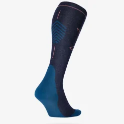Outlet STOX Energy Socks Merino Hiking wandel compressiesokken dames dark blue coral