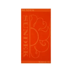 Sundek Jaqcuard strandlaken 180 x 100 cm fluo orange
