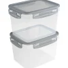 Sunware Club Cuisine vershouddoos 1,9 liter transparant  grijs 2-pack