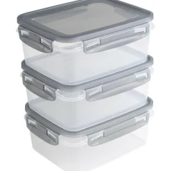 Outlet Sunware Club Cuisine vershouddoos 1,2 liter transparant  grijs 3-pack