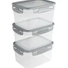Discount Sunware Club Cuisine vershouddoos 1,5 liter transparant  grijs 3-pack