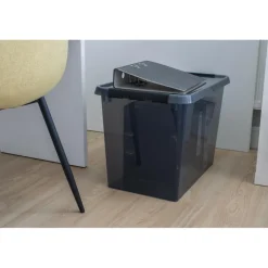 Sunware Comfort line opbergbox 72 liter transparant grijs  zwart