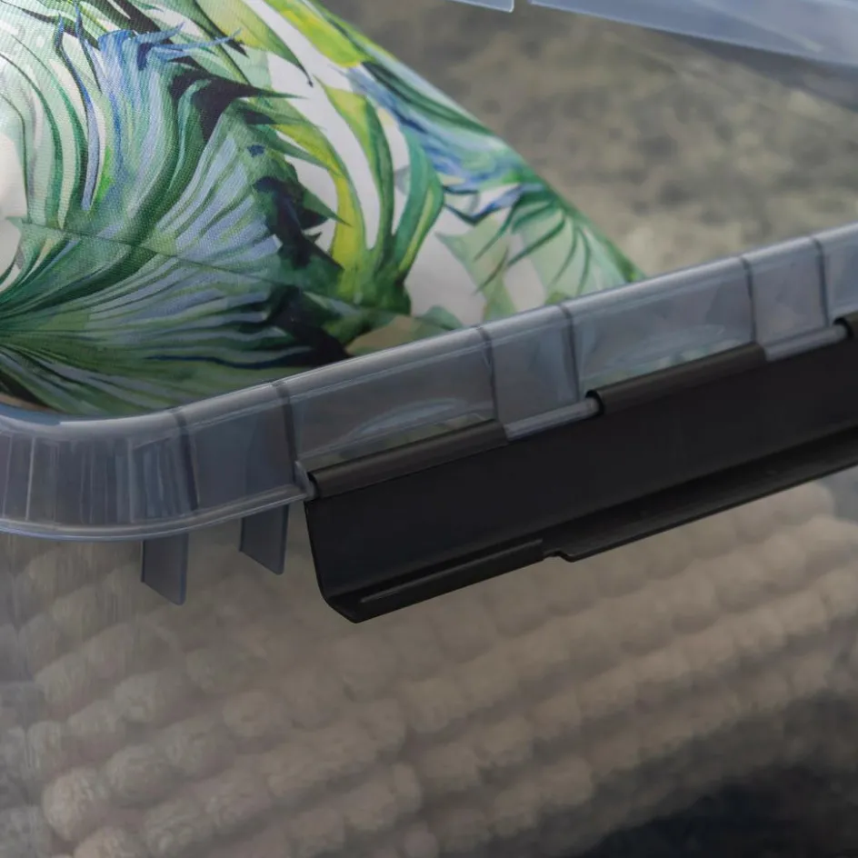 Outlet Sunware Comfort Line opbergbox 32 liter transparant grijs zwart