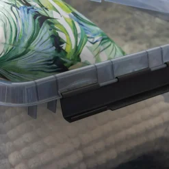 Online Sunware Comfort Line opbergbox 62 liter transparant grijs  zwart