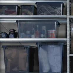 Online Sunware Comfort Line opbergbox 62 liter transparant grijs zwart