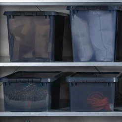 Online Sunware Comfort Line opbergbox 62 liter transparant grijs zwart