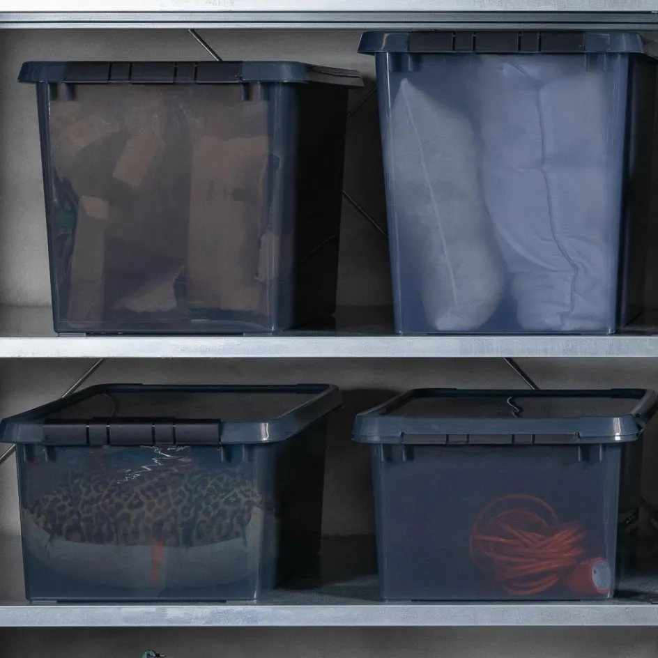 Online Sunware Comfort Line opbergbox 62 liter transparant grijs zwart