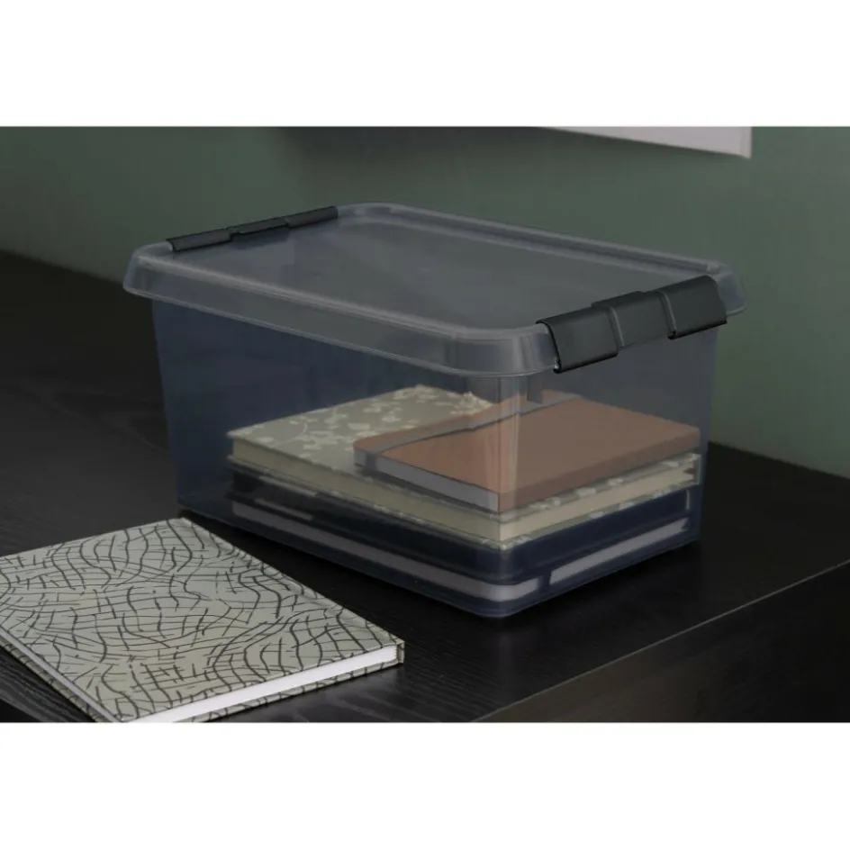 Online Sunware Comfort Line opbergbox 6 liter transparant grijs zwart