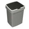 Discount Sunware Delta prullenbak met klep 10 liter grijs zwart