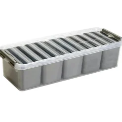 Sunware Q-Line Mix-Box opbergbox 3,5L transparant  metaal