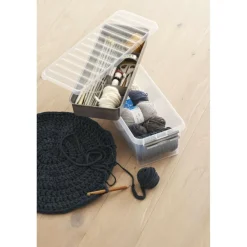 Sunware Q-Line Multi opbergbox 6,5 liter transparant metaal