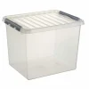 Outlet Sunware Q-Line opbergbox 52 liter transparant metaal