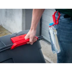 Outlet Sunware Q-line opbergbox 130 liter antraciet rood