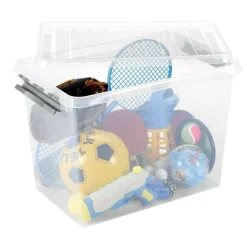 Sunware Q-Line opbergbox 72 liter transparant metaal