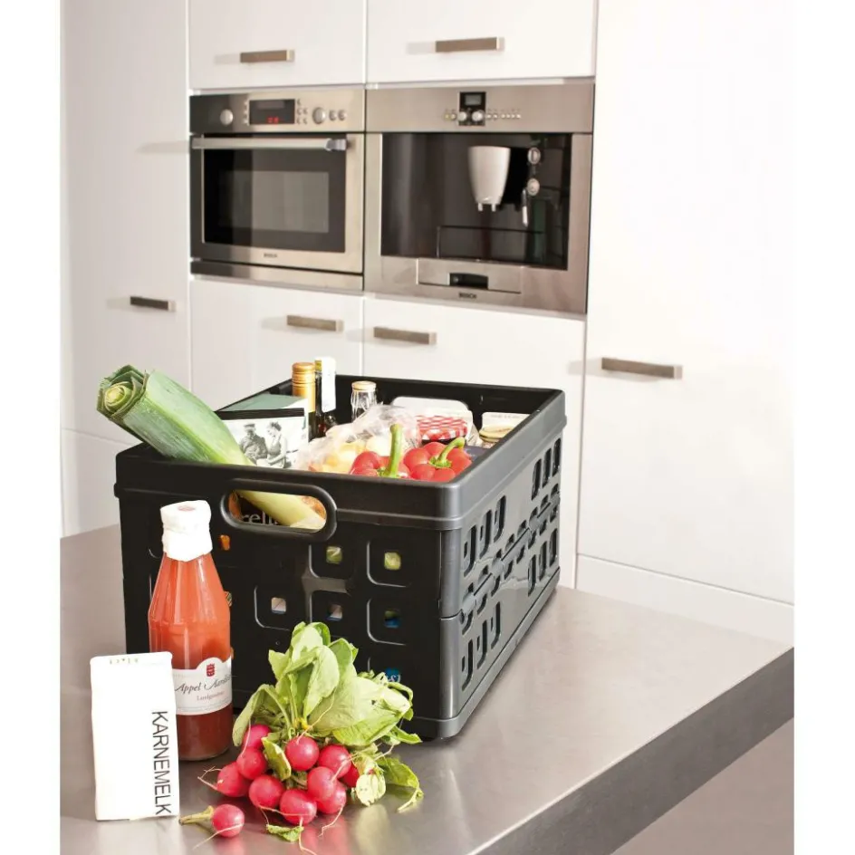 Sale Sunware Square vouwkrat 32 liter zwart