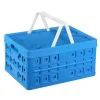 Hot Sunware Square vouwkrat met handgreep en koeltas 32 liter blauw