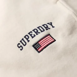 Superdry Athletic Essential Boyfriend joggingbroek dames desert bone off white