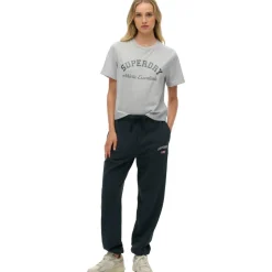 Discount Superdry Athletic Essential Boyfriend joggingbroek dames eclipse navy