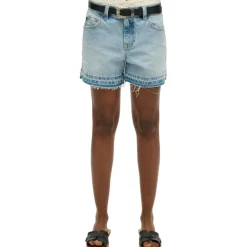 Superdry Cut Off short dames azure pale blue